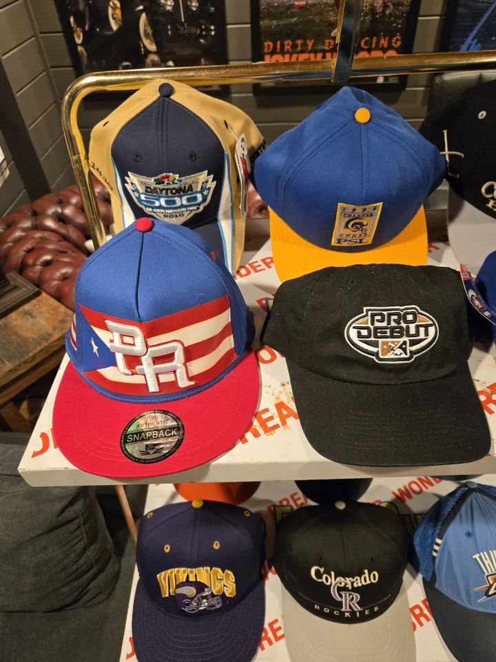 Lote de 18 sombreros deportivos vintage SnapBack y otros NFL NBA MLB NCAA Nascar  Foto 2 de 4
