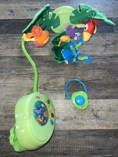 Fisher Price RAINFOREST PEEK-A-BOO Leaves Musical Mobile Sound - WORKS REMOTE