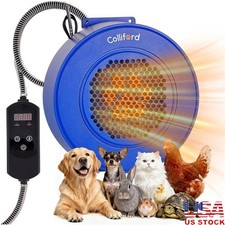 500W Pet Dog House Heater with Thermostat 24H Timer  Smart 40-115 F Adjustable