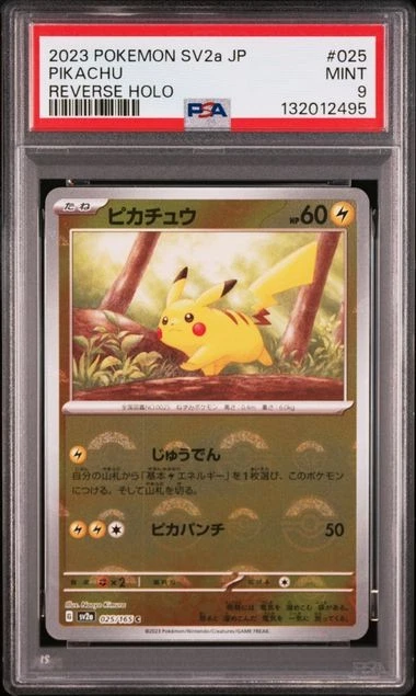 Collectible Individual Grade 9 Pikachu Pokémon TCG Card Games in