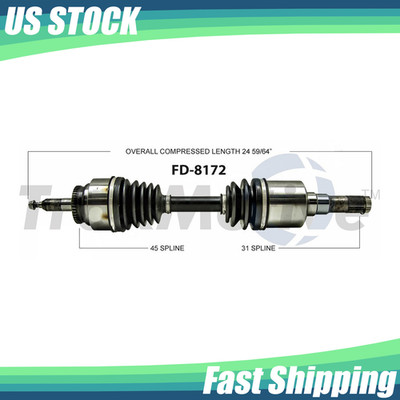 For 4WD 2009-14 Ford F-150 / 07-15 Expedition Navigator Front Left CV Axle Shaft