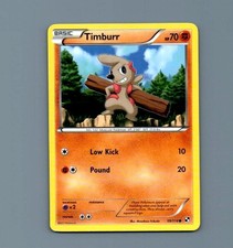 Timburr 59/114 Common Black & White Pokemon Near Mint