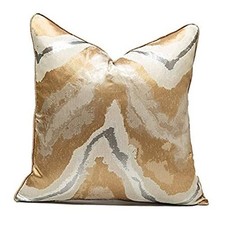 Decorative Throw Pillow Covers,22x22, Modern, 22" x 22" Pack of 1 Gold