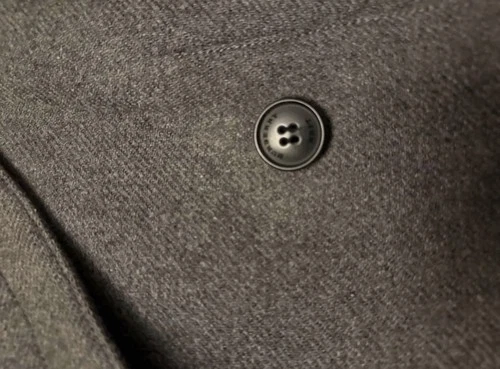 Burberry Brit Gray Wool Pea Coat Double Breasted Button Lined Size S image 4