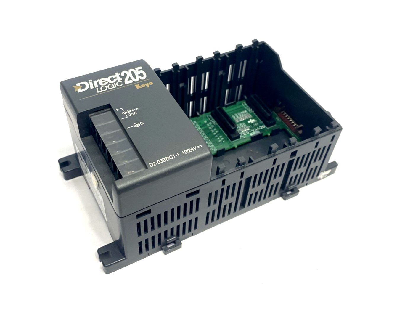 Automation Direct D2-03BDC1-1 DirectLOGIC DL205 I/O Base 3-Slot, 12-24VDC