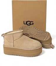 Brand New UGG Women's Classic Ultra Mini Platform Boots Sand 