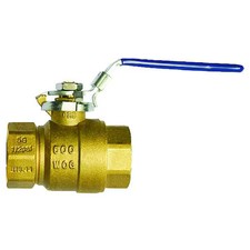Milwaukee Valve 2-1/2" Ba-475Bll 2-1/2" Fnpt Brass Ball Valve Inline