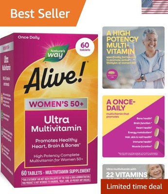 Nature s Way Alive! Women s Nutritional Support 50+ Vitamins - 60 Easy Tablets