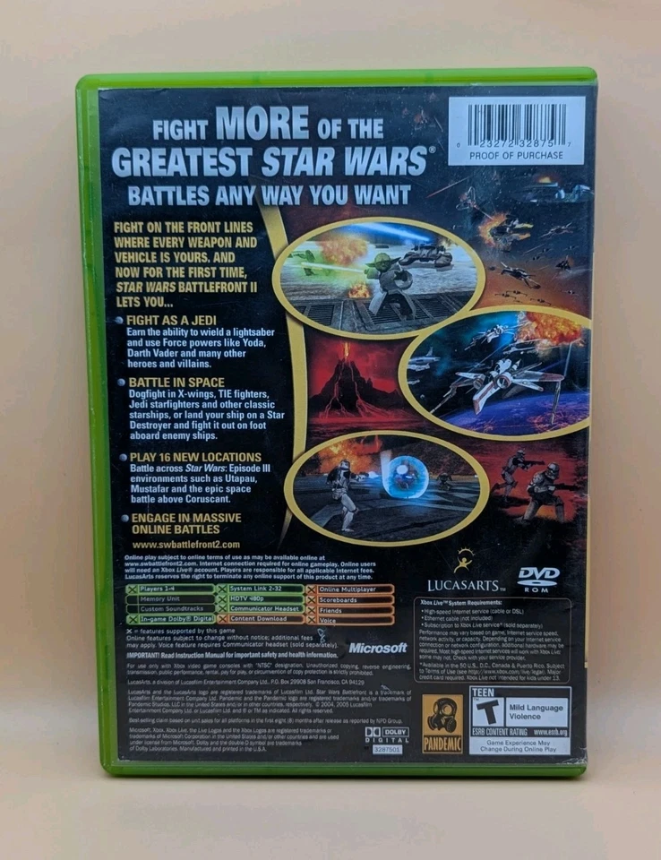 Star Wars: Battlefront II (Microsoft Xbox) Does Not Include Manual/NOT TESTED - Image 2 of 4
