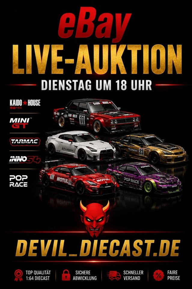 Mini GT,Kaido,Pop Race,Inno 64 und Tarmac Live Sale