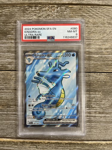 Kingdra ex graded PSA 8 for sale on eBay