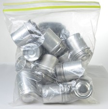 Lot of 30 Vintage Metal Aluminum 35mm Film Can Canisters, overall pretty good