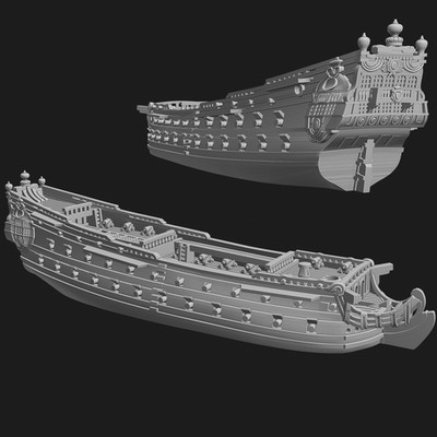 Französisches 3rd Rate Le Brillant im Maßstab 1:700 - Age of Sail/Black Seas etc.