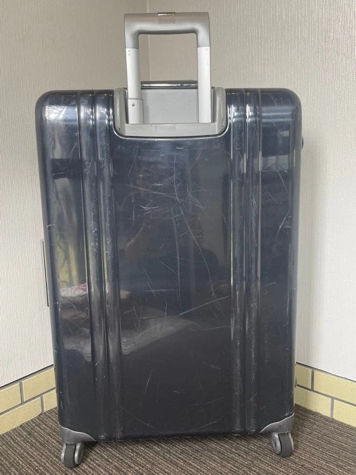 Mala de transporte Zero Halliburton policarbonato 81L azul marinho 4 rodas - Imagem 2 de 4