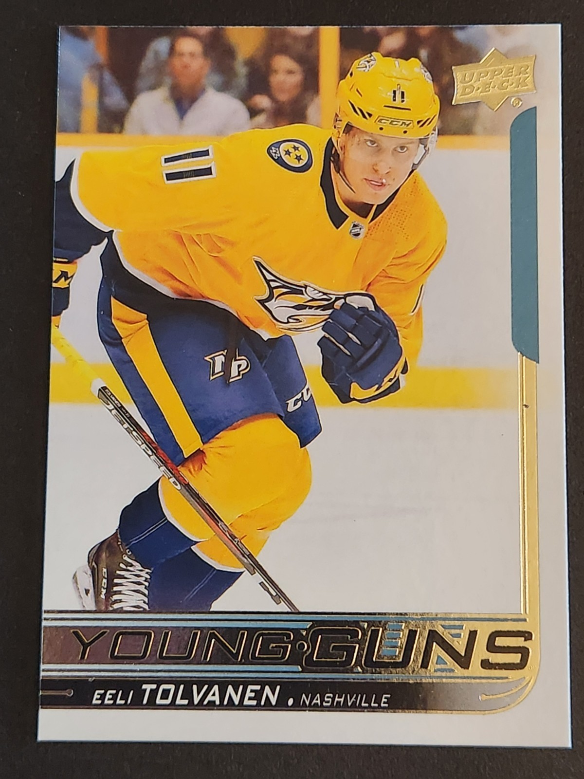 EELI TOLVANEN #217 2018-19 Upper Deck YOUNG GUNS RC NASHVILLE PREDATORS/KRAKEN