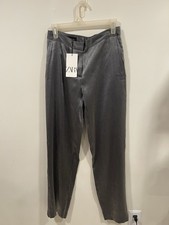 Zara New With Tags Silver Trousers