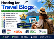 Hosting for Travel Blogs - Fast, Secure, Unlimited SSD SSL Just 15.99/Yr