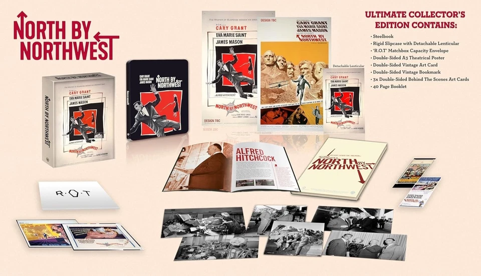 North By Northwest Limited Collector’s Edition 4K Blu Ray Box Set New & Sealed - Image 3 of 3