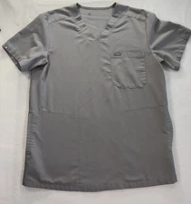 Figs Chisec Three-Pocket Scrub Top Mens Medium Gray Technical Collection