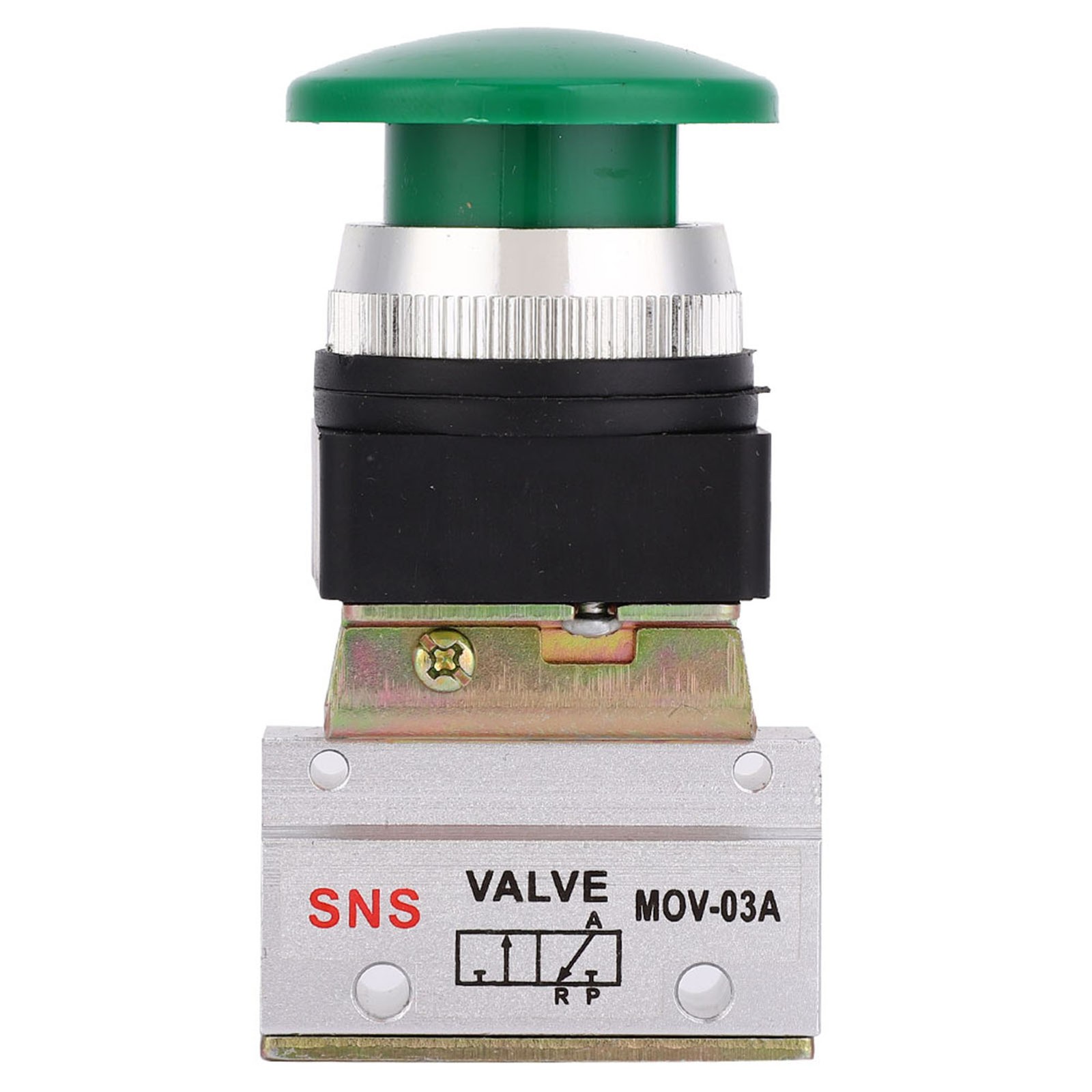 Valve Push Button Switch Reliable 2 Position Push Button Pneumatic Mechanical.