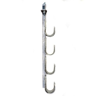 CADDY CAT32HPSFM4 CAT HP CABLE J-HOOK TREE, FLANGE MOUNT, 4-TIER, 2-INCH, 1-PACK