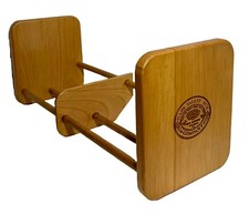 1990s NAPA Valley Box Co Wood 54 CD DVD BLUE RAY Holder Storage Rack Divider VTG