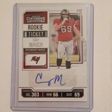 Panini Contenders Rookie Ticket Autograph Cody Mauch #169 Buccaneers