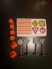 Kid Garage Toy Traffic Road Signs Lot Of 10
