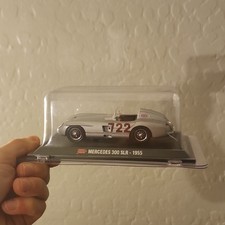 1000 Miglia 1:43 Mercedes-Benz 300 SLR Silver 1955 Mille Miglia Diecast