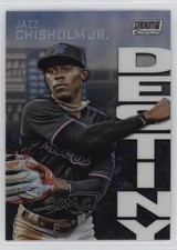 2022 Topps Stadium Club Chrome Dynasty and Destiny Jazz Chisholm #4B 3f4