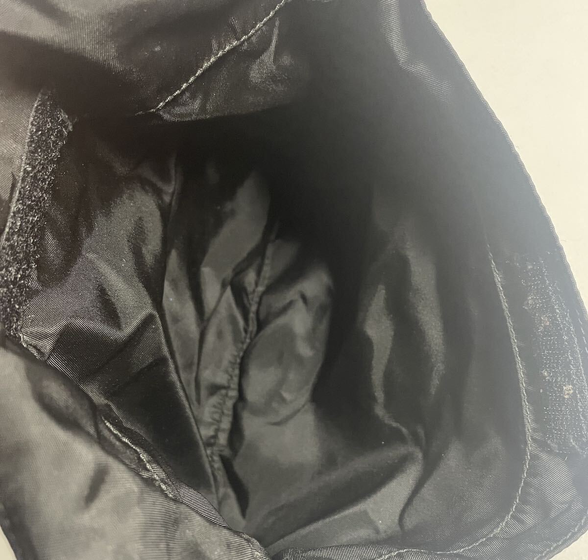 Prada Triangle Plate Nylon Shoulder Bag Black Vintage Authentic thumbnail 8