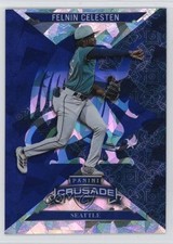 2025 Panini Crusade Crusade Blue Cracked Ice Felnin Celesten #70 1s6f