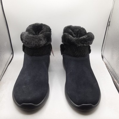 Skechers On The Go City 2 Cozy Vibe Boots Women's 9W Black Suede