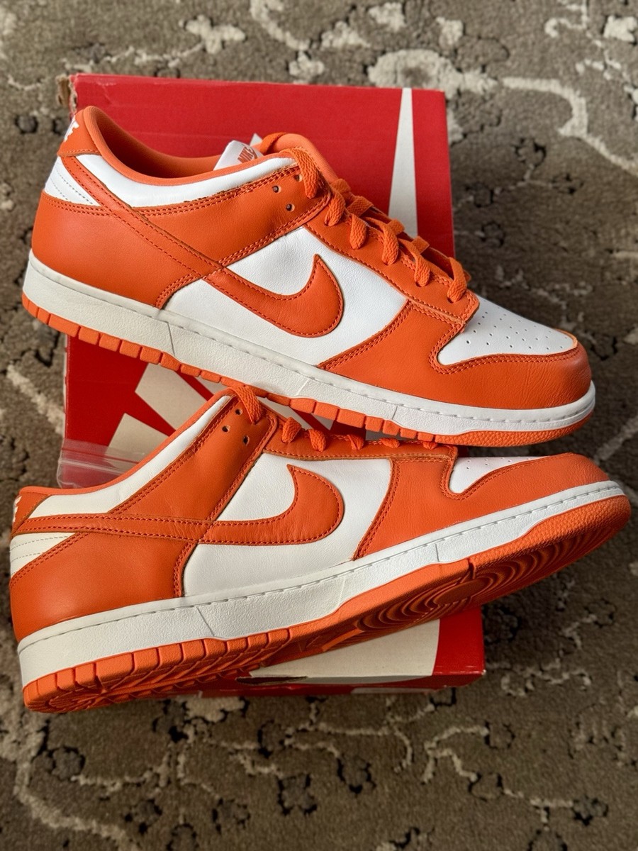 DS 2020 Nike Dunk Low Retro SP Syracuse Orange White Sz 14 CU1726