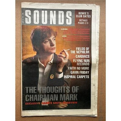 FALL SOUNDS MAGAZINE JUNE 10 1989 - MARK E SMITH COVER + INTERVIEW (aged) UK