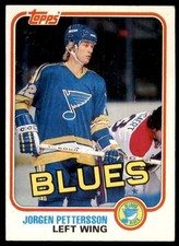 1981-82 Topps Jorgen Pettersson D Hockey Cards #121