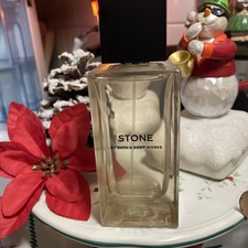 BATH  BODY WORKS STONE COLOGNE SPRAY FOR MEN 3.4 OZ GLASS BOTTLE 1st ORIGINAL
