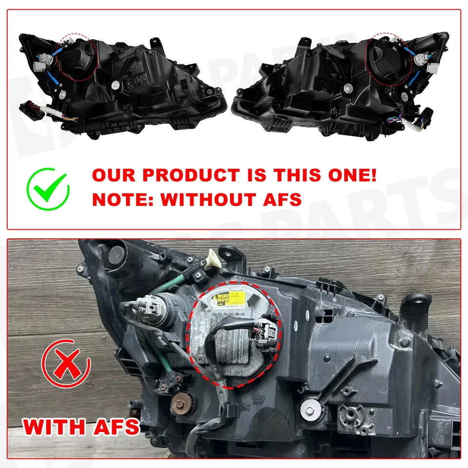 For 2013-2015 Lexus GS350 GS450h w/o AFS LED DRL Projector HID Headlight L + R Foto 3 de 4