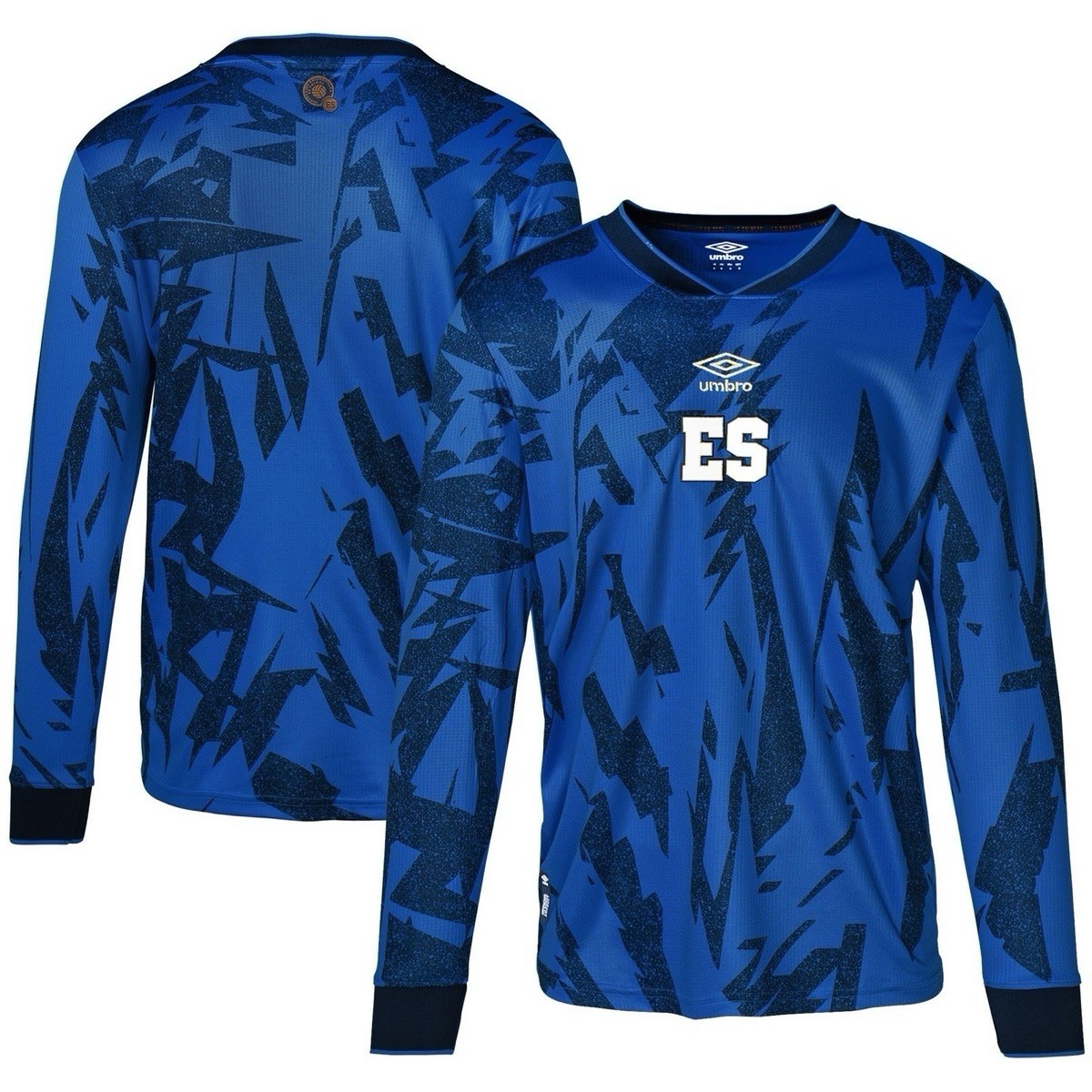 Men's Umbro El Salvador 23/24 Long Sleeve Soccer Jersey Size