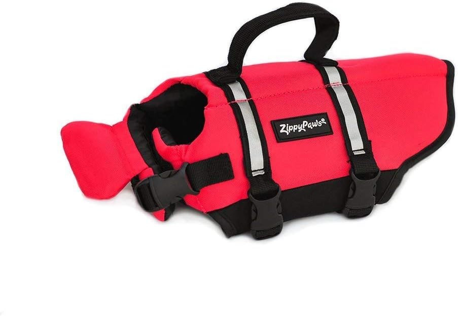 Dog Life Jacket by ZippyPaws, Large 28-32", Red