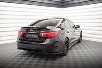 Maxton Design Diffusor Flaps V.1 Passend FüR Infiniti Q50 S Mk1 Schwarz Hochglan