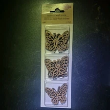 Laser Cut Kraft Icons Scrap booking  Butterfly Design 6 Pcs NEW Crafters Square