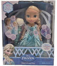 2015 DISNEY PRINCESS ELSA SING-A-LONG DOLL FROM FROZEN MOVIE with Microphone