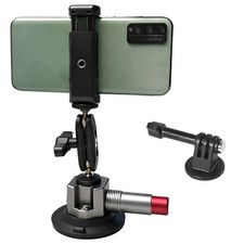 Aluminum Camera 3'' Suction Cup Mount for Video Making with Magic Arm Adapter
