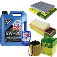 Mann Inspektionspaket 5L Liqui Moly Longtime 5W-30 FüR Ford KA 1.3 Tdci