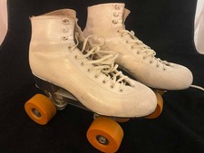 Vintage Riedell Artistic Roller Skates w/ Size 7 Snyder Plates 8 Boots