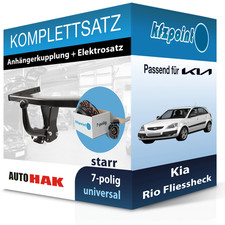 AUTO HAK Anhängekupplung starr und TOWTEC E-Satz 7polig für Kia Rio FH 00- neu