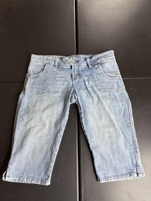 American Eagle Capri Jeans Girls 10 Light Wash Blue Denim Zip Fly Casual Wear