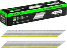 2400ct 15GA Angled Finish Nails 2" 34 Degree Nails for Pneumatic Electric Nailer