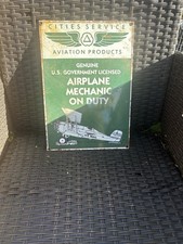 Vintage Airplane Mechanic Sign